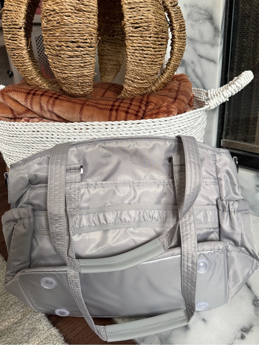 Lug Cloud Grey Windjammer Tote Bag - Picture 2 of 5
